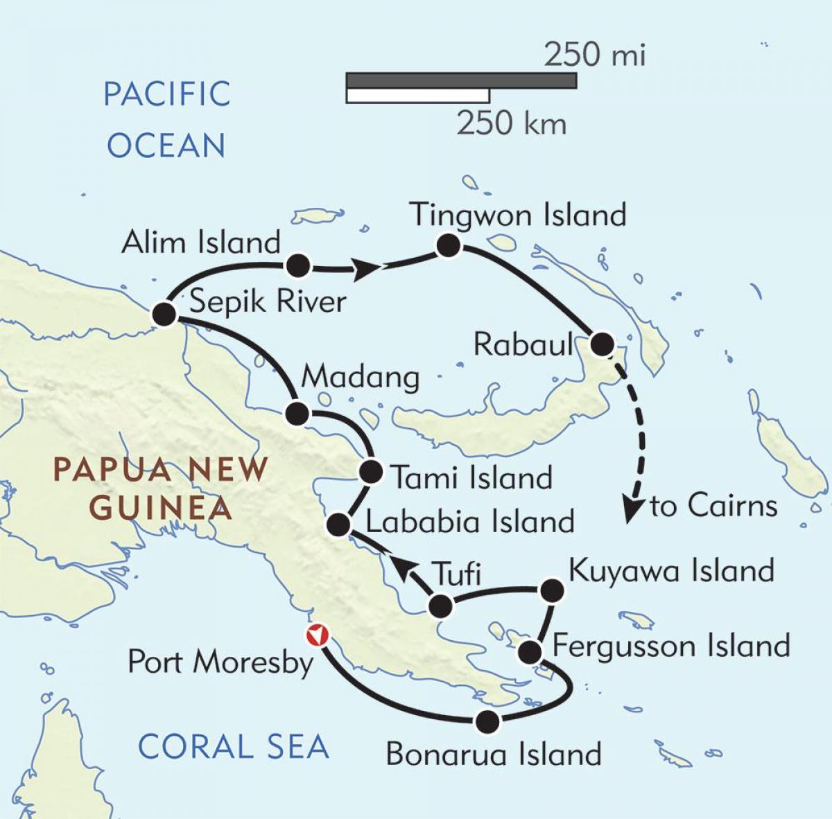 карта рабаул Папуа-Новая Гвінея