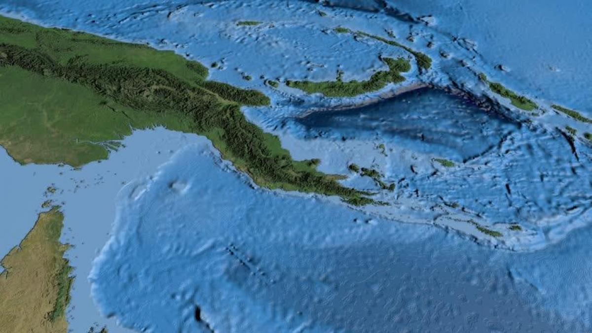 карта спадарожнікавая карта Папуа-Новай Гвінеі