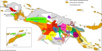 Карта Папуа-Новай Гвінеі мову 