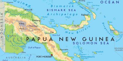 Карта порт-морсбі Папуа-Новая Гвінея