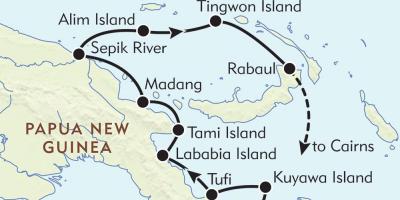Карта рабаул Папуа-Новая Гвінея